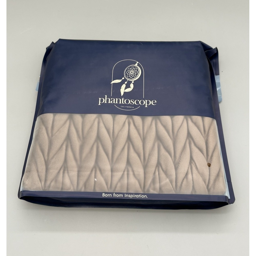 Phantoscope‎ Farmhouse Quilted Velvet Throw Pillowcase Dark Coffee 18X18 accent